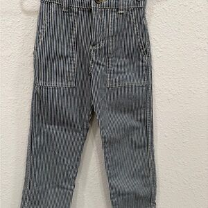 Mini Boden Black and White Striped Jeans